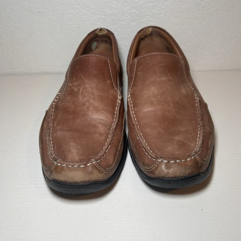 Cole Haan C20244 Men's Casual Leather Shoes Loafers Brown Size 13 M